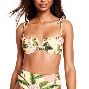 Agua bendita x target botanical bikini top NWT S